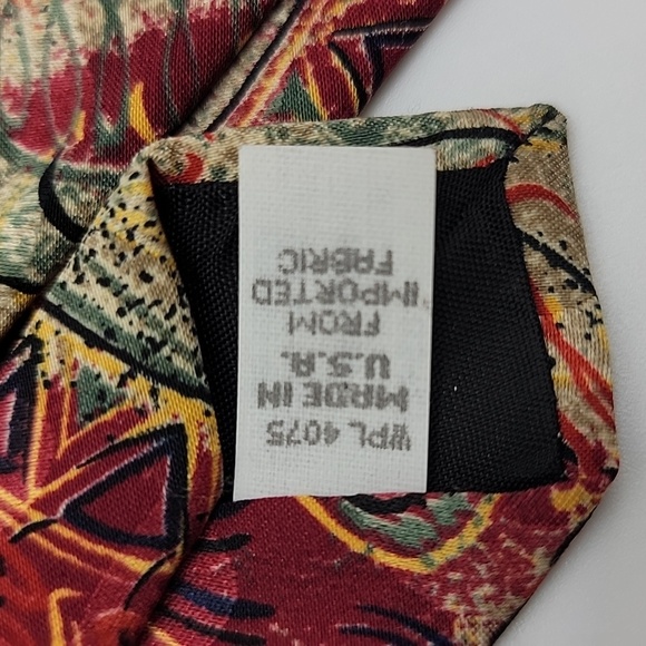 Oscar De La Renta Abstract Patterned Tie - Picture 6 of 7